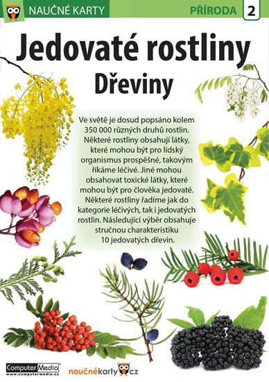 Obrázek produktu: Jedovaté rostliny Dřeviny - Naučná karta