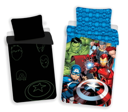 Obrázek produktu: Jerry Fabrics dětské povlečení Avengers "02" se svítícím efektem