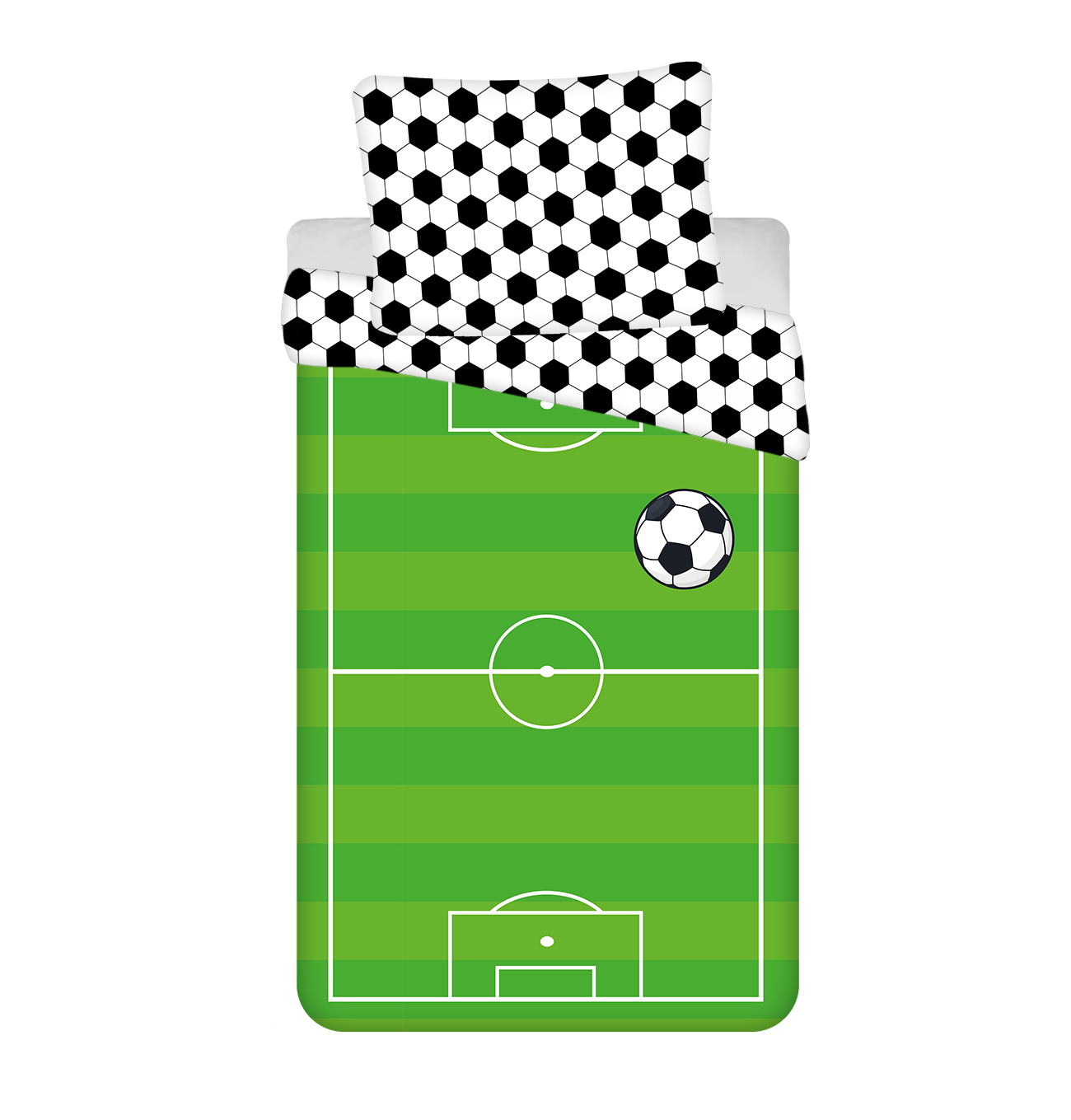Jerry Fabrics dětské povlečení Fotbal "Green 02"