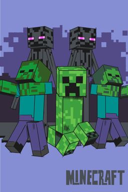 Obrázek produktu: Jerry Fabrics fleecová deka Minecraft "Mobs coming for you"