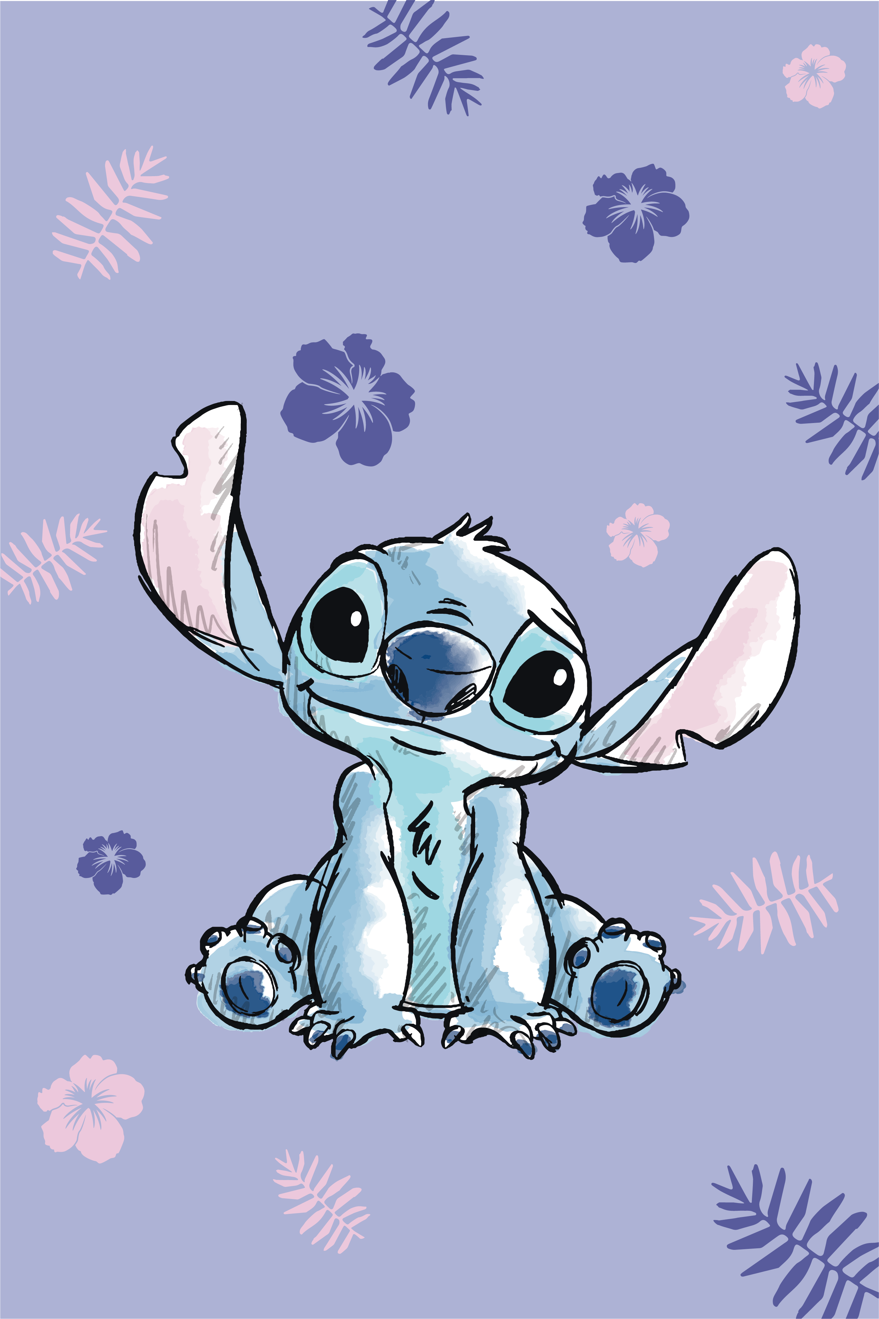Disney Stitch Fleece Deken, 150 x 130 cm Slaapkamerdecoratie - Stitch Gifts (Roze Stitch