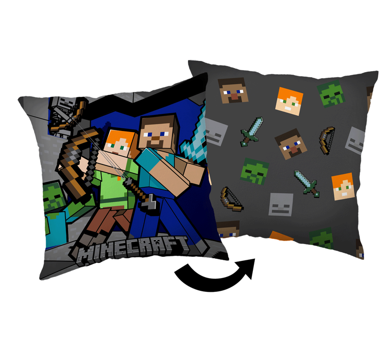 Jerry Fabrics Polštářek Minecraft Survival Mode Varianta: Polštářek Minecraft Survival Mode 40x40 cm