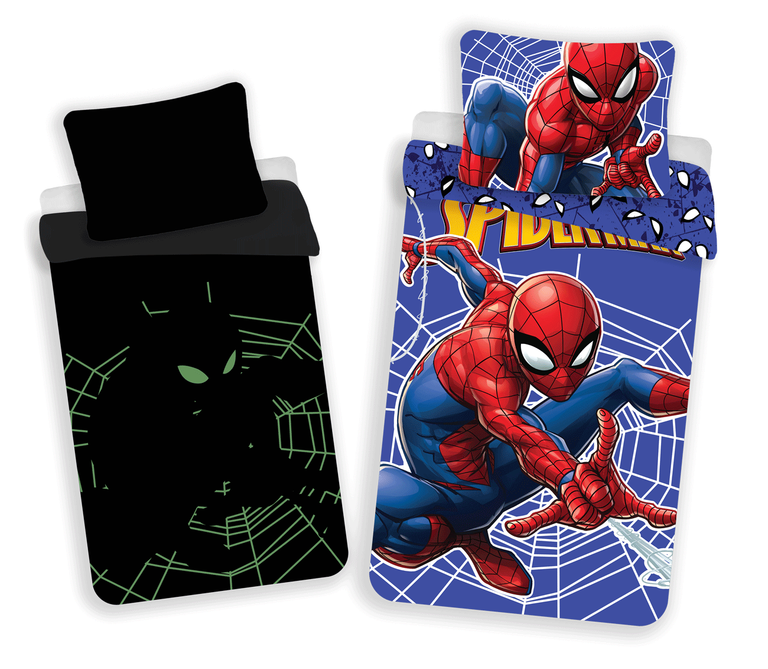 Jerry Fabrics Povlečení Spiderman svítící efekt Varianta: Povlečení Spiderman svítící efekt 140x200, 70x90 cm