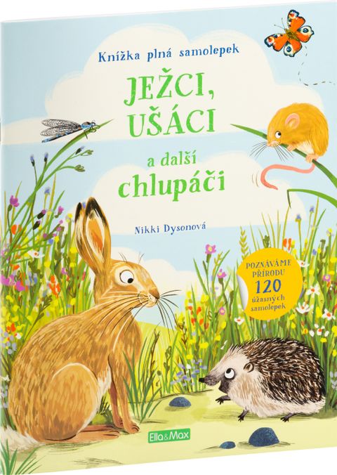 Obrázek produktu: JEŽCI, UŠÁCI a další chlupáči – Kniha samolepek