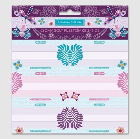 Obrázek produktu: Jmenovky na sešit Ars Una - Catalina Estrada Dragonfly