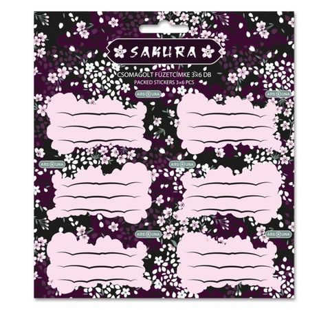 Obrázek produktu: Jmenovky na sešit Ars Una - Sakura