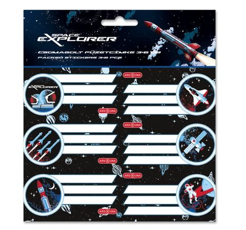 Obrázek produktu: Jmenovky na sešit Ars Una - Space Explorer