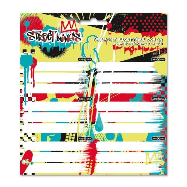 Jmenovky na sešit Ars Una - Street Kings