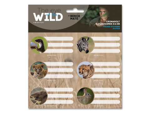Obrázek produktu: Jmenovky na sešit Ars Una - Wildlife II, 3 × 6 ks