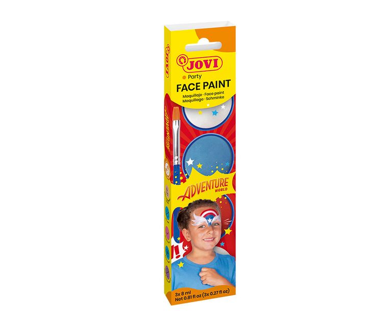 JOVI Obličejové barvy 3x 8ml - Adventure DAVER, spol. s r.o.