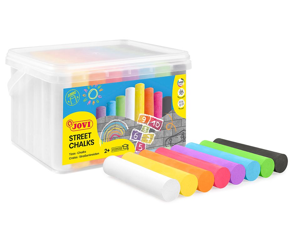 JOVI chodníkové křídy jumbo box 48 ks