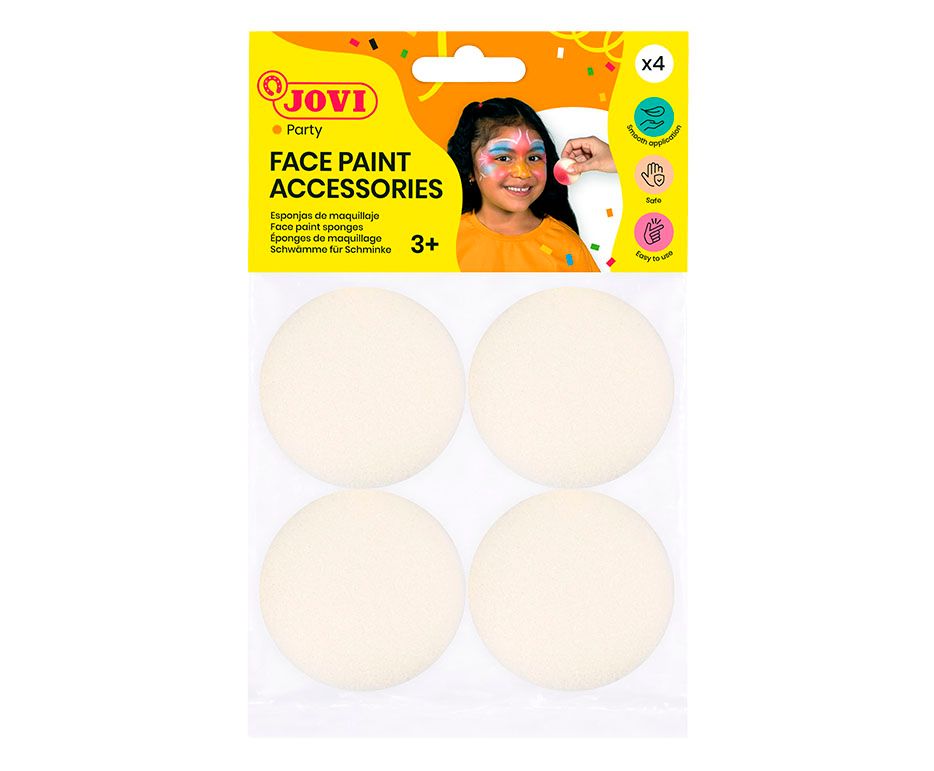 JOVI Houbička na barvy na obličej 4 ks