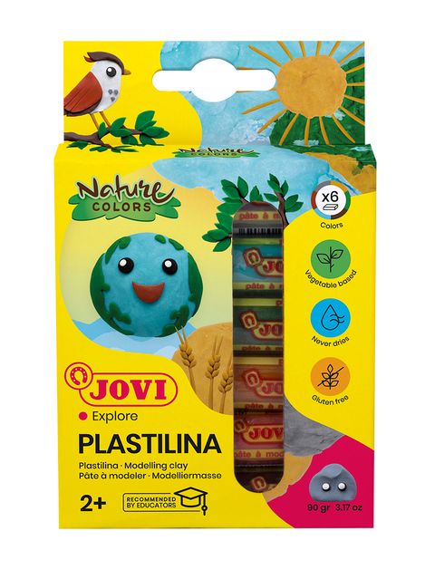 Obrázek produktu: JOVI plastelína 6 x 15 g , přírodní barvy
