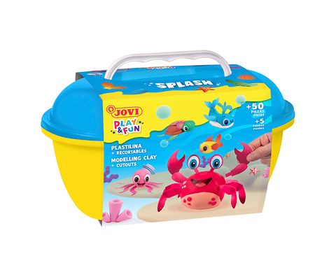 Obrázek produktu: JOVI PLAY&FUN plastelína kufřík 50 ks - Oceán