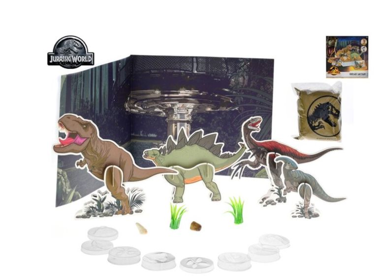 Levně Jurský svět Dominion sada dinosauří rezervace s kinetickým pískem