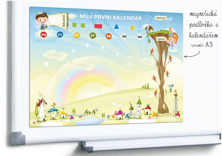 Magnetický kalendář - Školka 114 magnetek