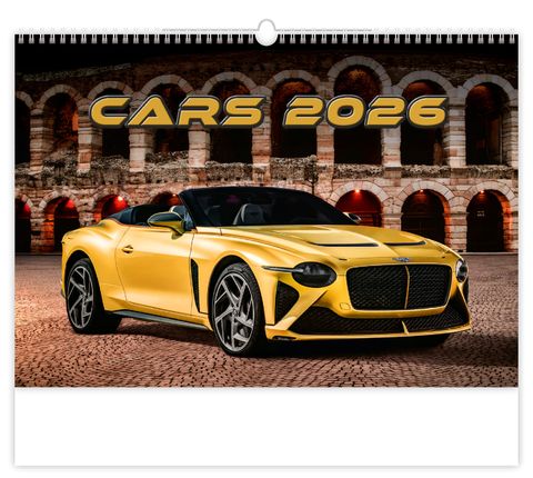 Obrázek produktu: Kalendář nástěnný 2026 - Cars