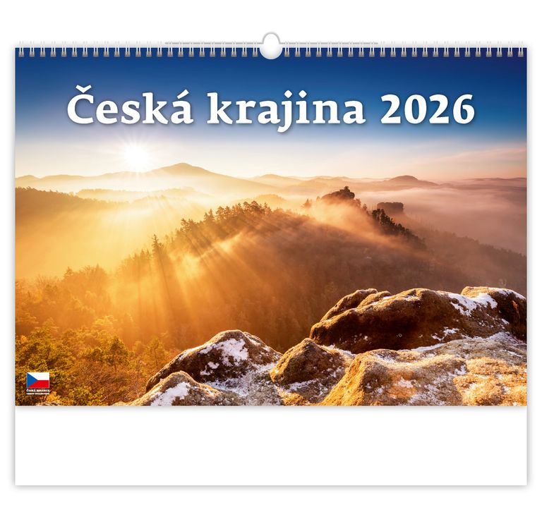 Nástěnný kalendář Česká krajina 2026 (české měsíční jmenné)