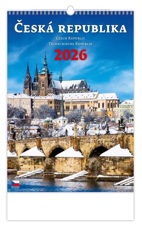 Obrázek produktu: Kalendář nástěnný 2026 - Česká republika