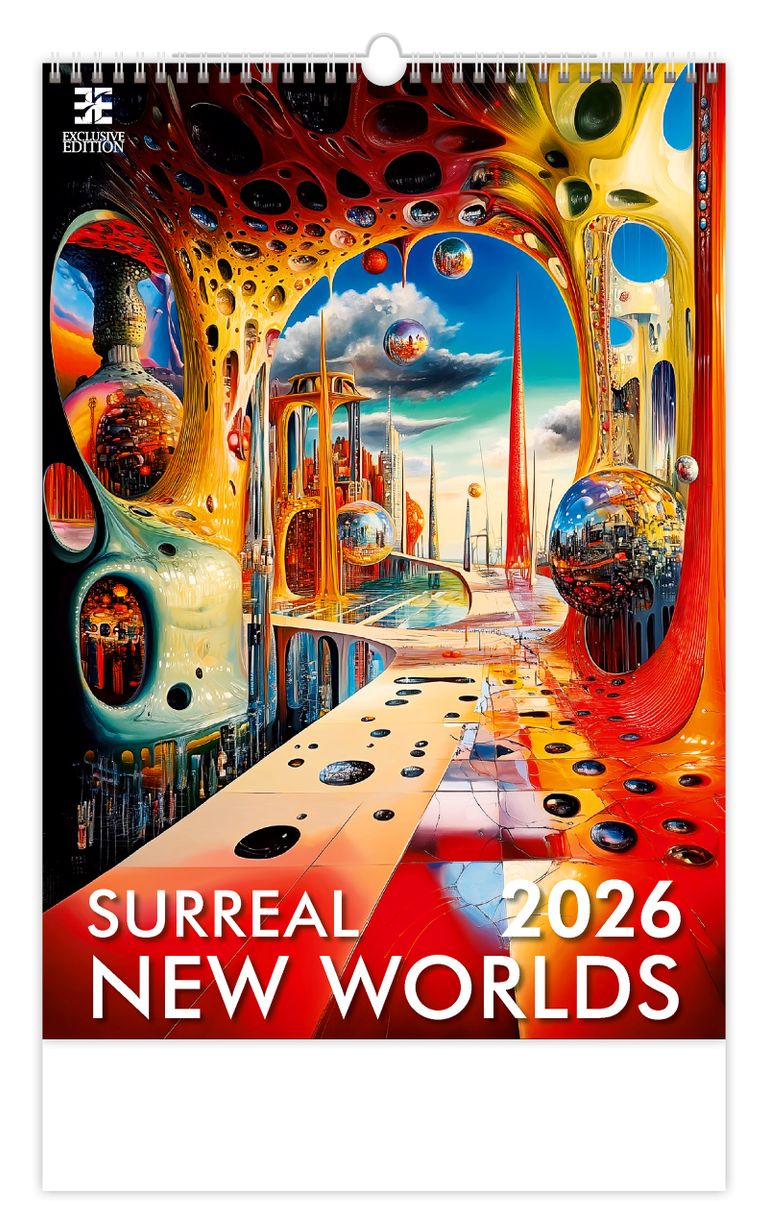 Kalendář nástěnný 2026 Exclusive Edition - Surreal New Worlds NEW