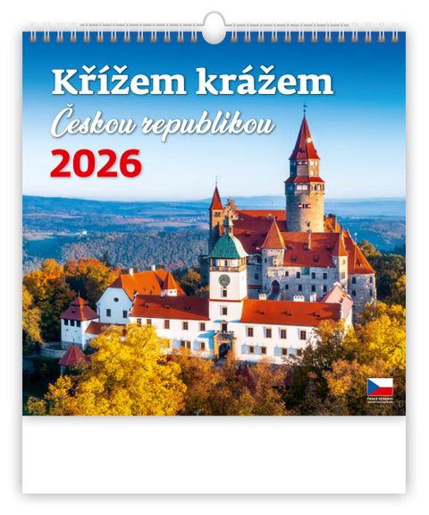 Obrázek produktu: Kalendář nástěnný 2026 - Křížem krážem Českou republikou