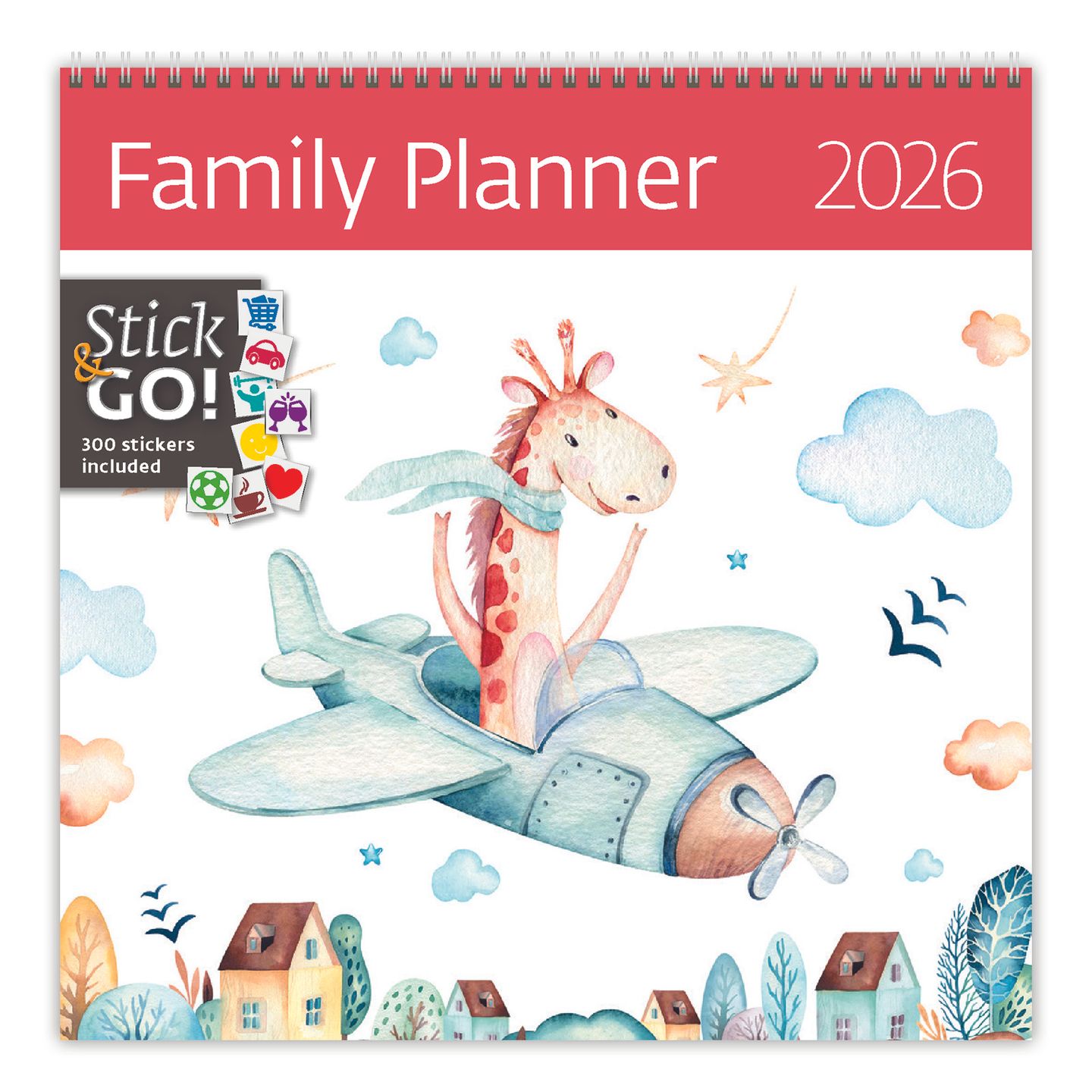 Kalendář nástěnný 2026 Label your days - Family Planner