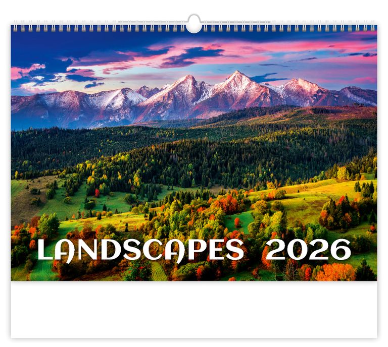 Landscapes 2026 - nástěnný kalendář