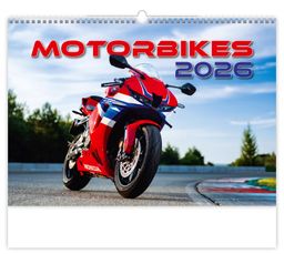 Obrázek produktu: Kalendář nástěnný 2026 - Motorbikes