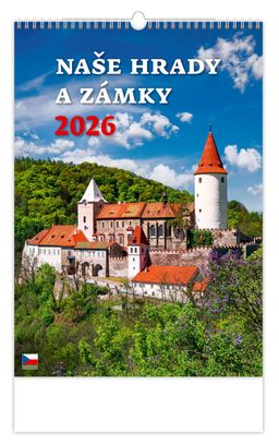 Obrázek produktu: Kalendář nástěnný 2026 - Naše hrady a zámky