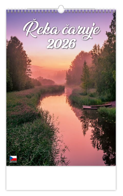 Obrázek produktu: Kalendář nástěnný 2026 - Řeka čaruje