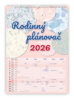 Obrázek produktu: Kalendář nástěnný 2026 - Rodinný plánovač NEW