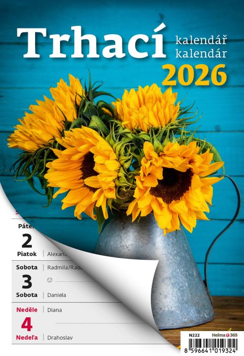 Obrázek produktu: Kalendář nástěnný 2026 - Týdenní trhací A5