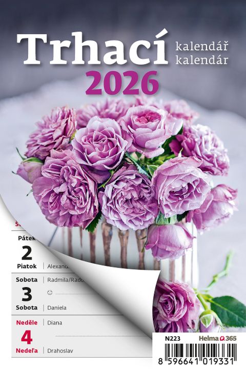 Obrázek produktu: Kalendář nástěnný 2026 - Týdenní trhací A6