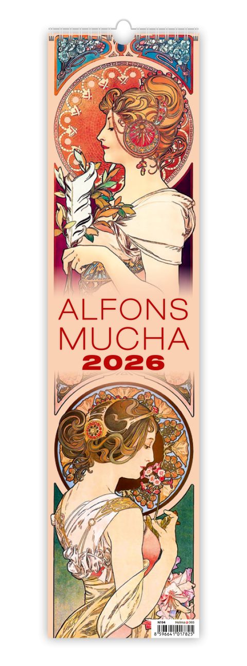 Obrázek produktu: Kalendář nástěnný 2026 vázanka - Alfons Mucha