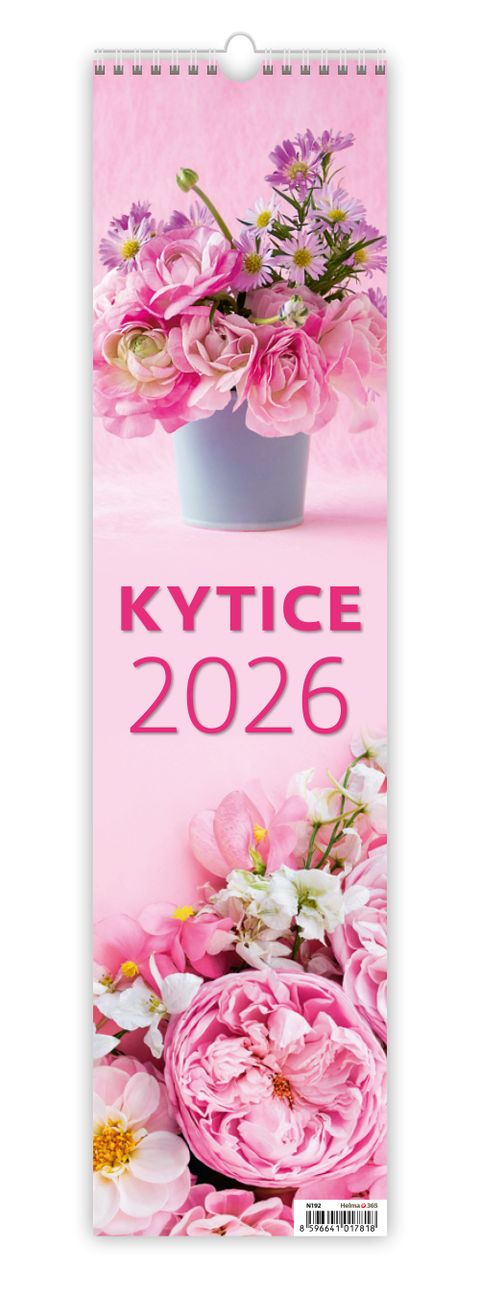 Obrázek produktu: Kalendář nástěnný 2026 vázanka - Kytice