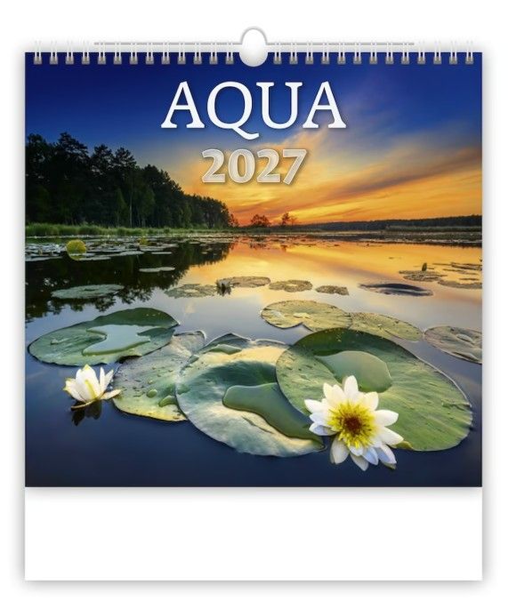 Kalendář nástěnný 2027 - Aqua
