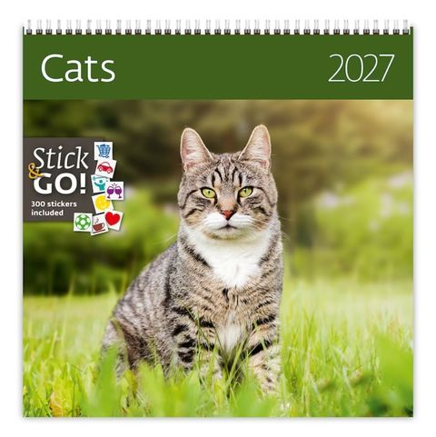 Obrázek produktu: Kalendář nástěnný 2027 Label your days - Cats