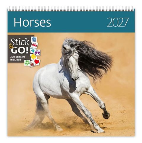 Obrázek produktu: Kalendář nástěnný 2027 Label your days - Horses