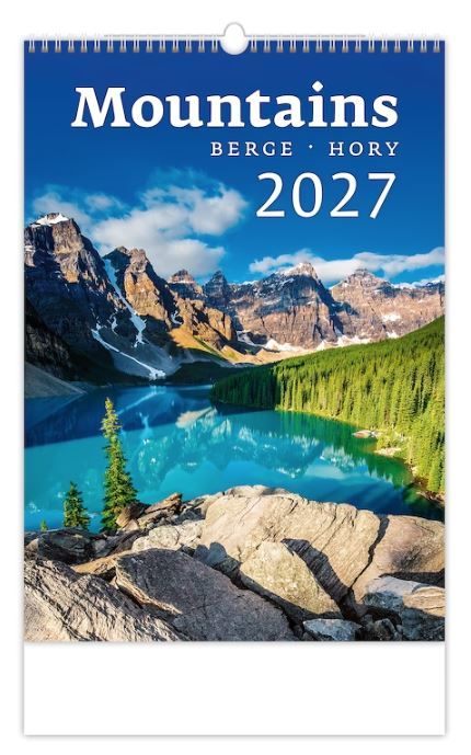 Obrázek produktu: Kalendář nástěnný 2027 - Mountains/Berge/Hory