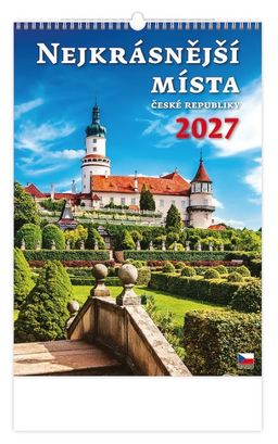 Obrázek produktu: Kalendář nástěnný 2027 - Nejkrásnější místa ČR