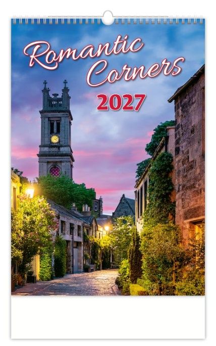 Obrázek produktu: Kalendář nástěnný 2027 - Romantic Corners