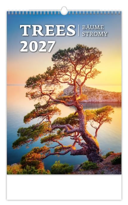 Obrázek produktu: Kalendář nástěnný 2027 - Trees/Bäume/Stromy
