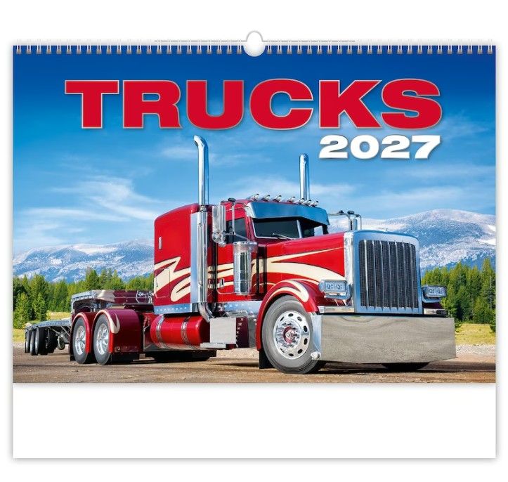 Kalendář nástěnný 2027 - Trucks