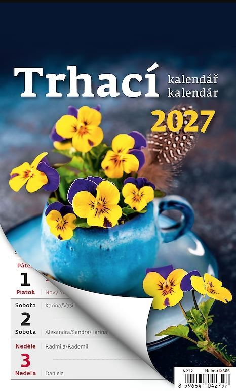 Obrázek produktu: Kalendář nástěnný 2027 - Týdenní trhací kalendář A5