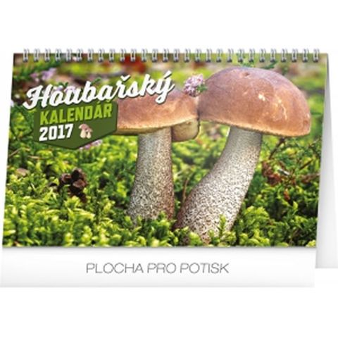 Obrázek produktu: Kalendář stolní 2017 - Houbařský kalendář
