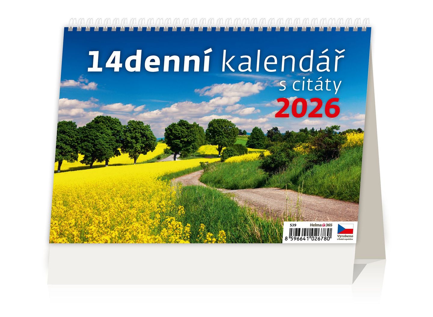 Kalendář stolní 2026 - 14denní kalendář s citáty NEW