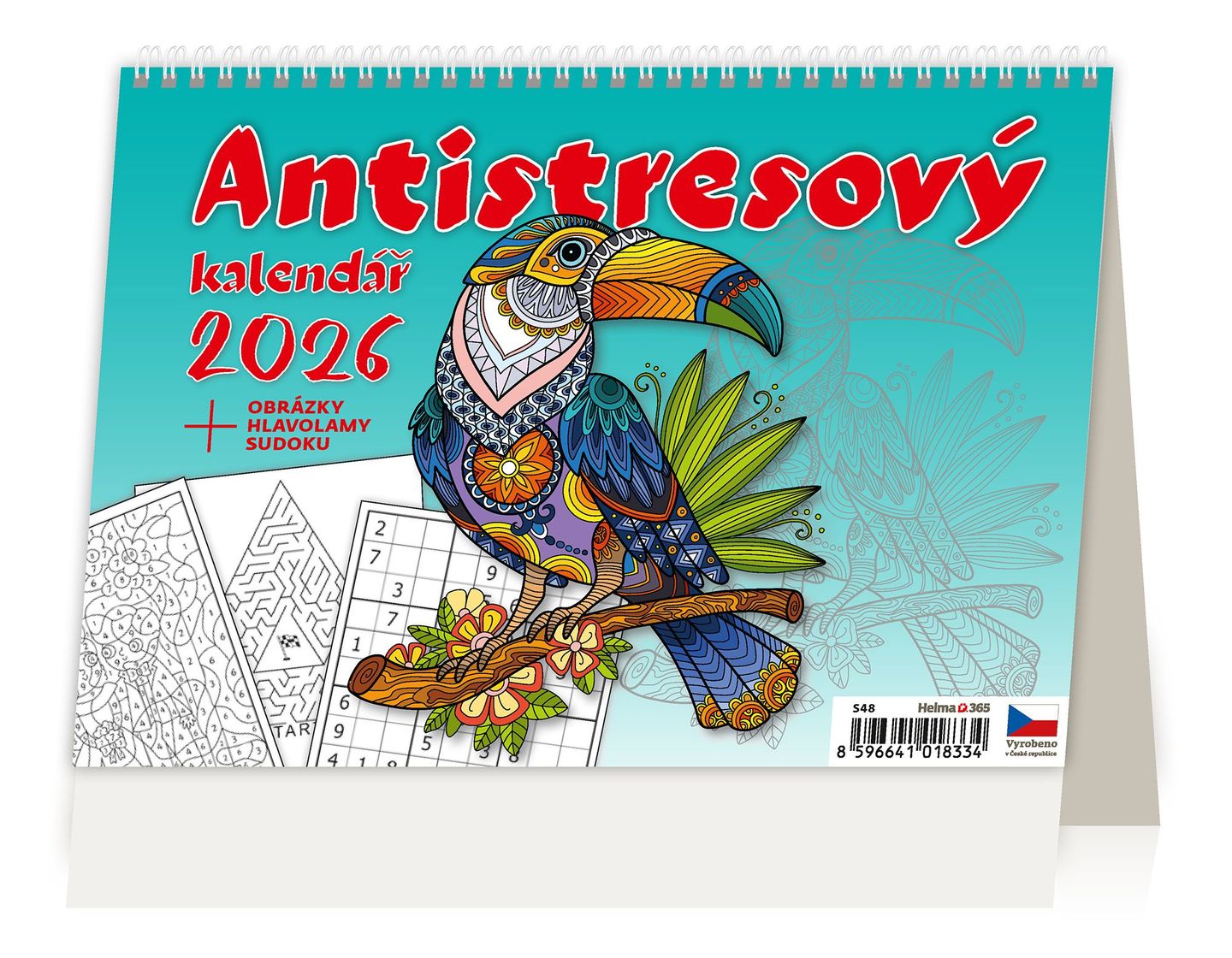 Kalendář stolní 2026 - Antistresový pracovní