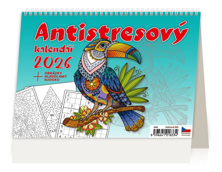 Kalendář stolní 2026 - Antistresový pracovní