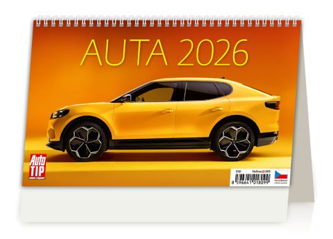 Obrázek produktu: Kalendář stolní 2026 - Auta