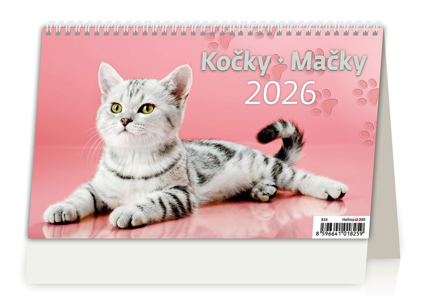 Kalendář stolní 2026 - Kočky/Mačky